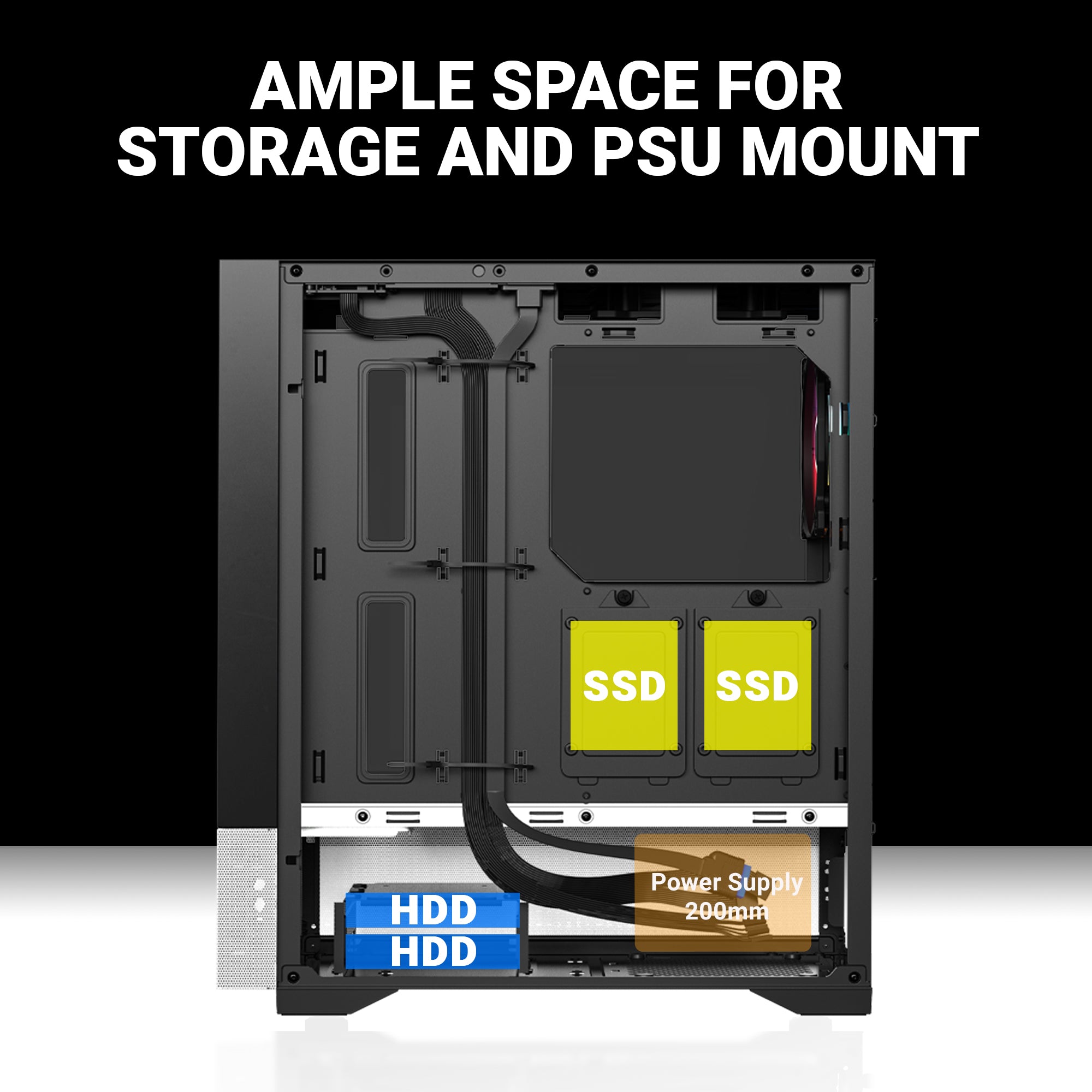 Ant Esports Chassis PAPPER 5F - Black & White ( Chassis Without Power Supply )