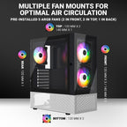 Ant Esports Chassis PAPPER 5F - Black & White ( Chassis Without Power Supply )