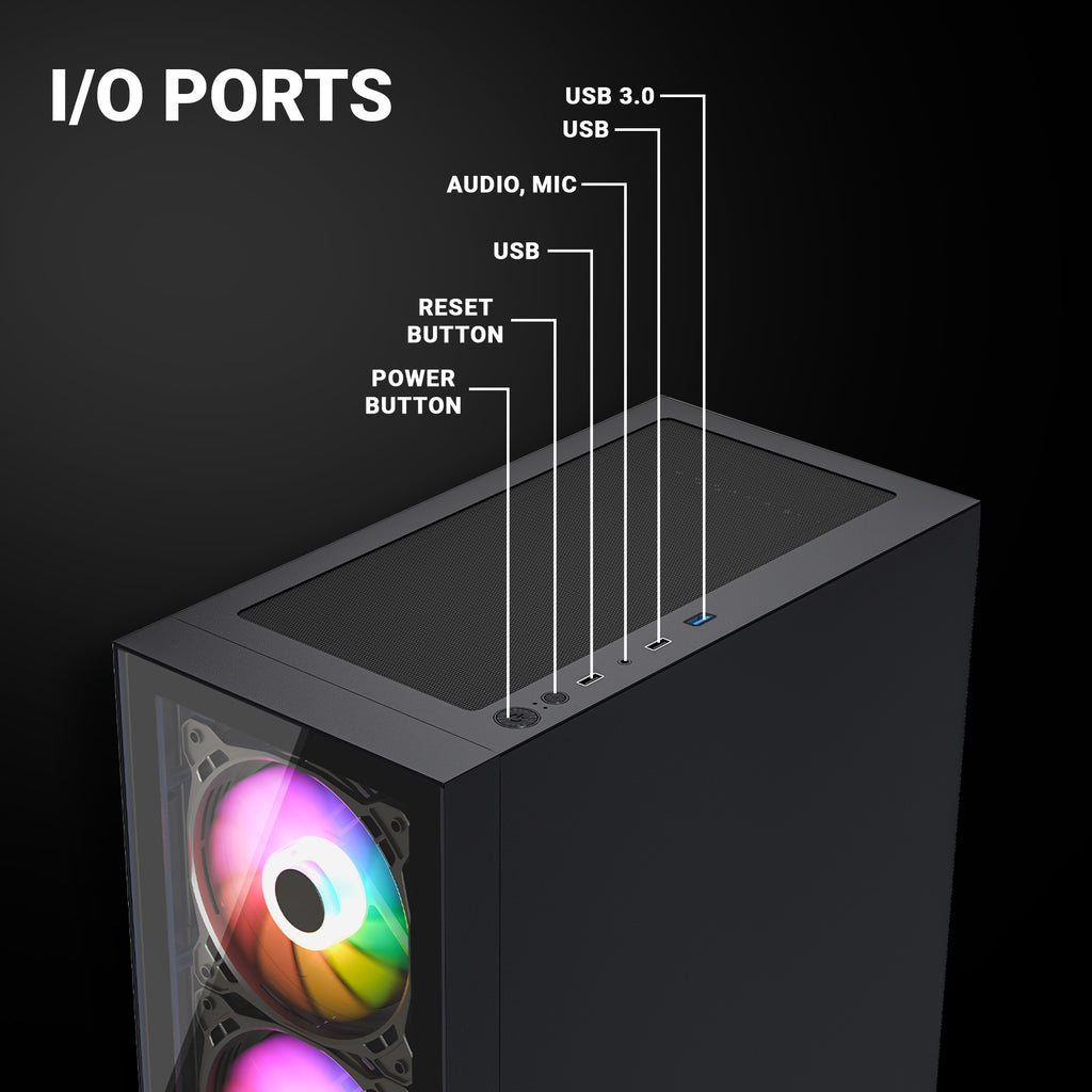 Ant Esports Chassis PAPPER 5F - Black & White ( Chassis Without Power Supply )