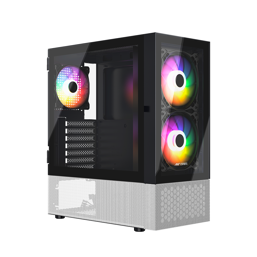 Ant Esports Chassis PAPPER 5F - Black & White ( Chassis Without Power Supply )