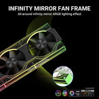 Ant Esports Quartzflow 3x120mm ARGB Revesible Stackable Black Case Fan Kit