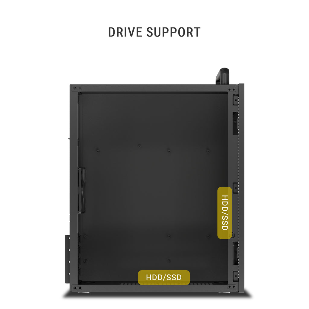 Ant Esports Chassis Si10 - Black ( Chassis Without Power Supply )