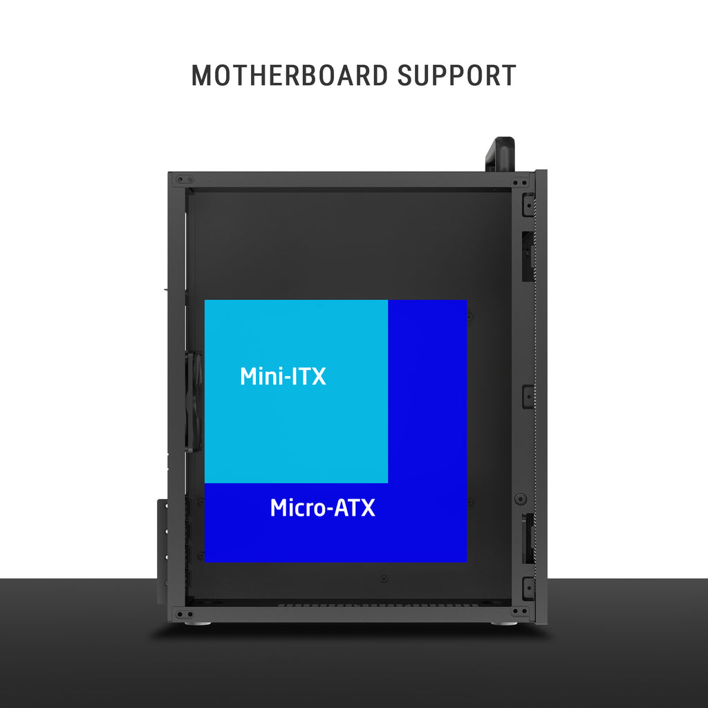 Ant Esports Chassis Si10 - Black ( Chassis Without Power Supply )