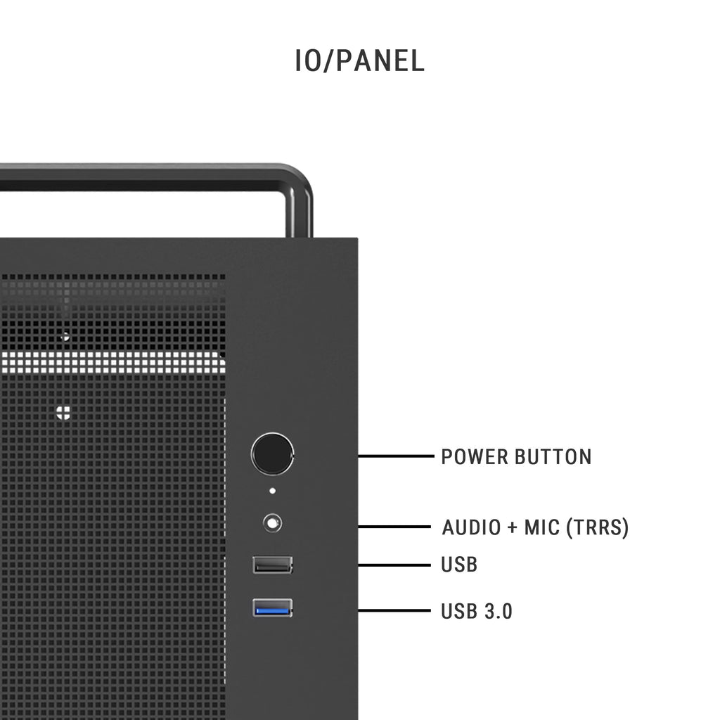 Ant Esports Chassis Si10 - Black ( Chassis Without Power Supply )