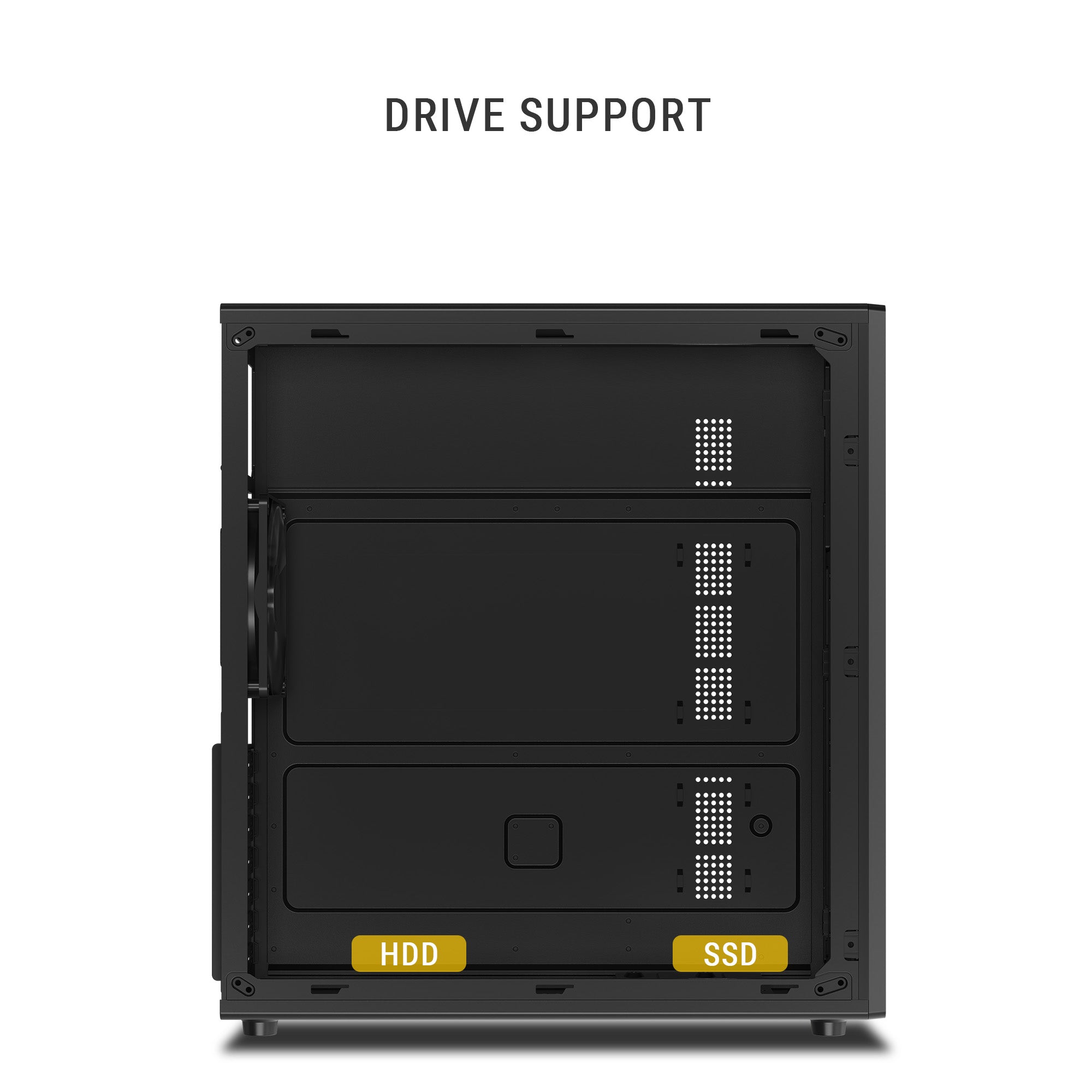 Ant Esports Chassis Si30 - Black ( Chassis Without Power Supply ) With Type C Port