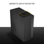 Ant Esports Chassis Si30 - Black ( Chassis Without Power Supply ) With Type C Port
