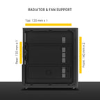Ant Esports Chassis Si30 - Black ( Chassis Without Power Supply ) With Type C Port
