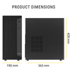 Ant Esports Chassis Si30 - Black ( Chassis Without Power Supply ) With Type C Port