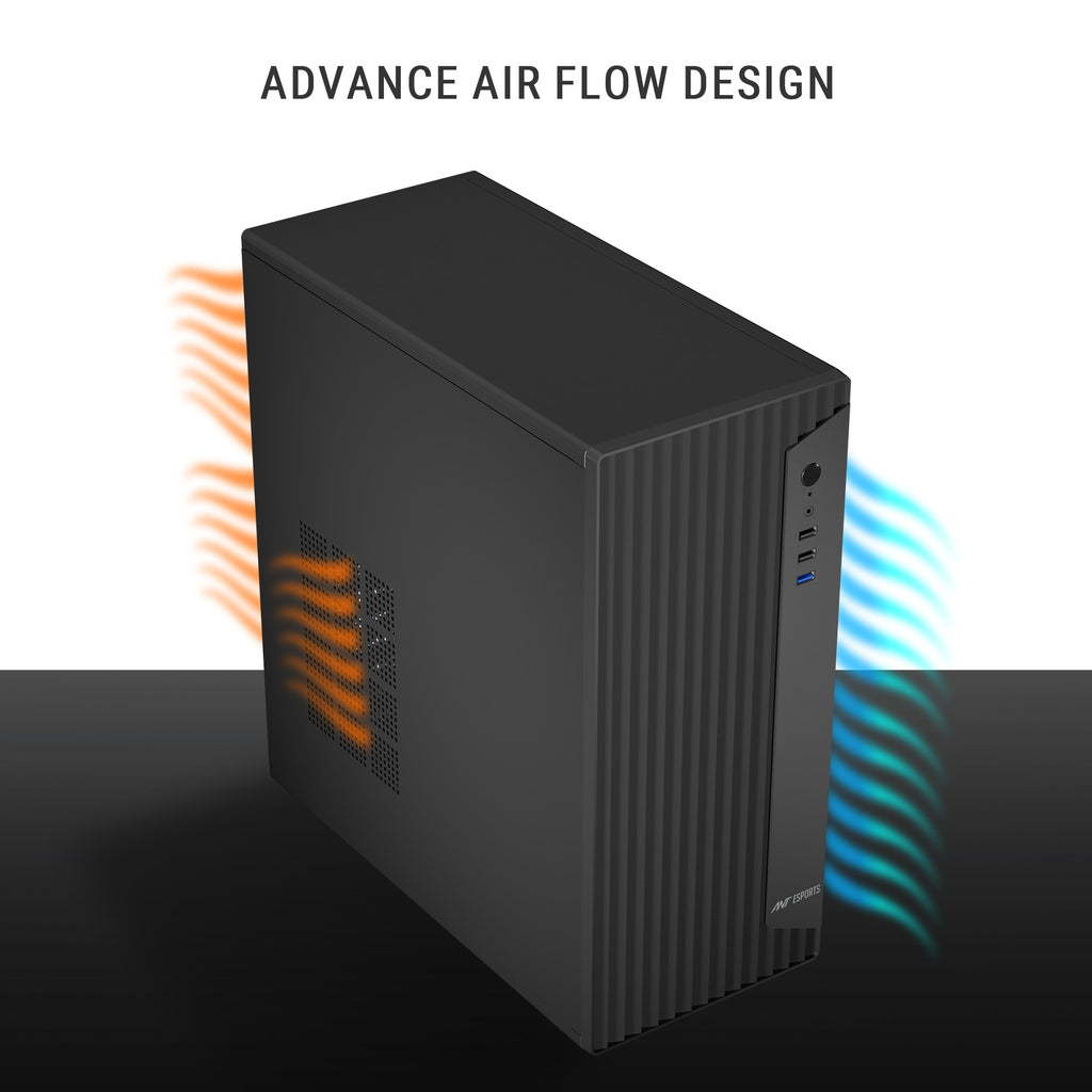 Ant Esports Chassis Si30 - Black ( Chassis Without Power Supply ) With Type C Port