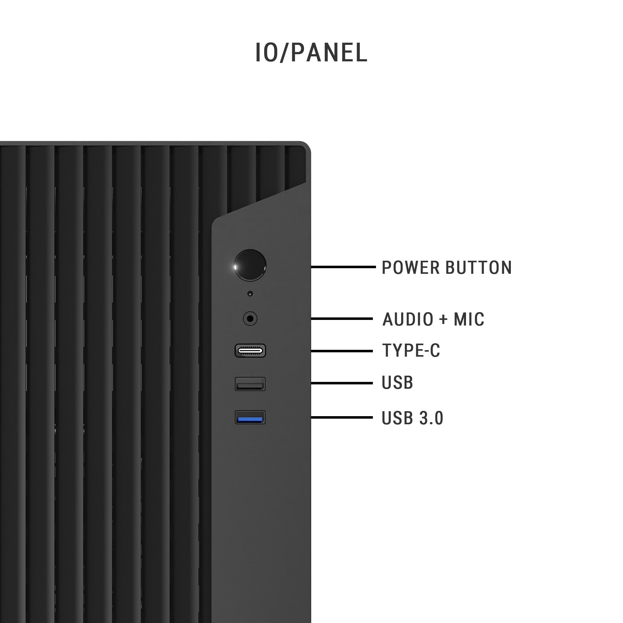 Ant Esports Chassis Si30 - Black ( Chassis Without Power Supply ) With Type C Port