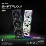 Ant Esports Shiftflow 3x120mm ARGB Revesible Stackable White Case Fan Kit