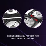 Ant Esports Stackerflow 3x120mm ARGB Stackable Black Case Fan kit