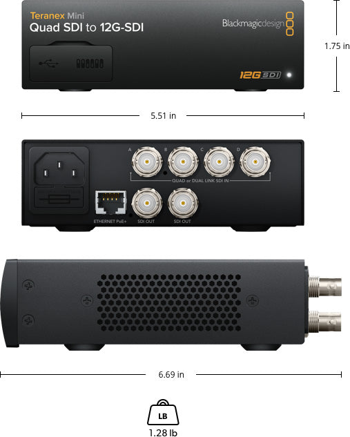 Teranex Mini- Quad Sdi To 12G-Sdi