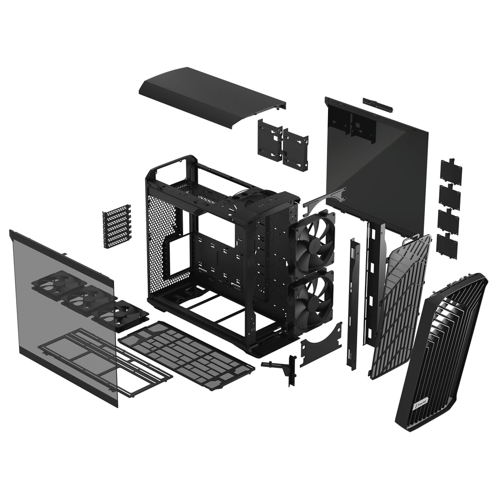 FRACTAL DESIGN Torrent Black TG Light Tint