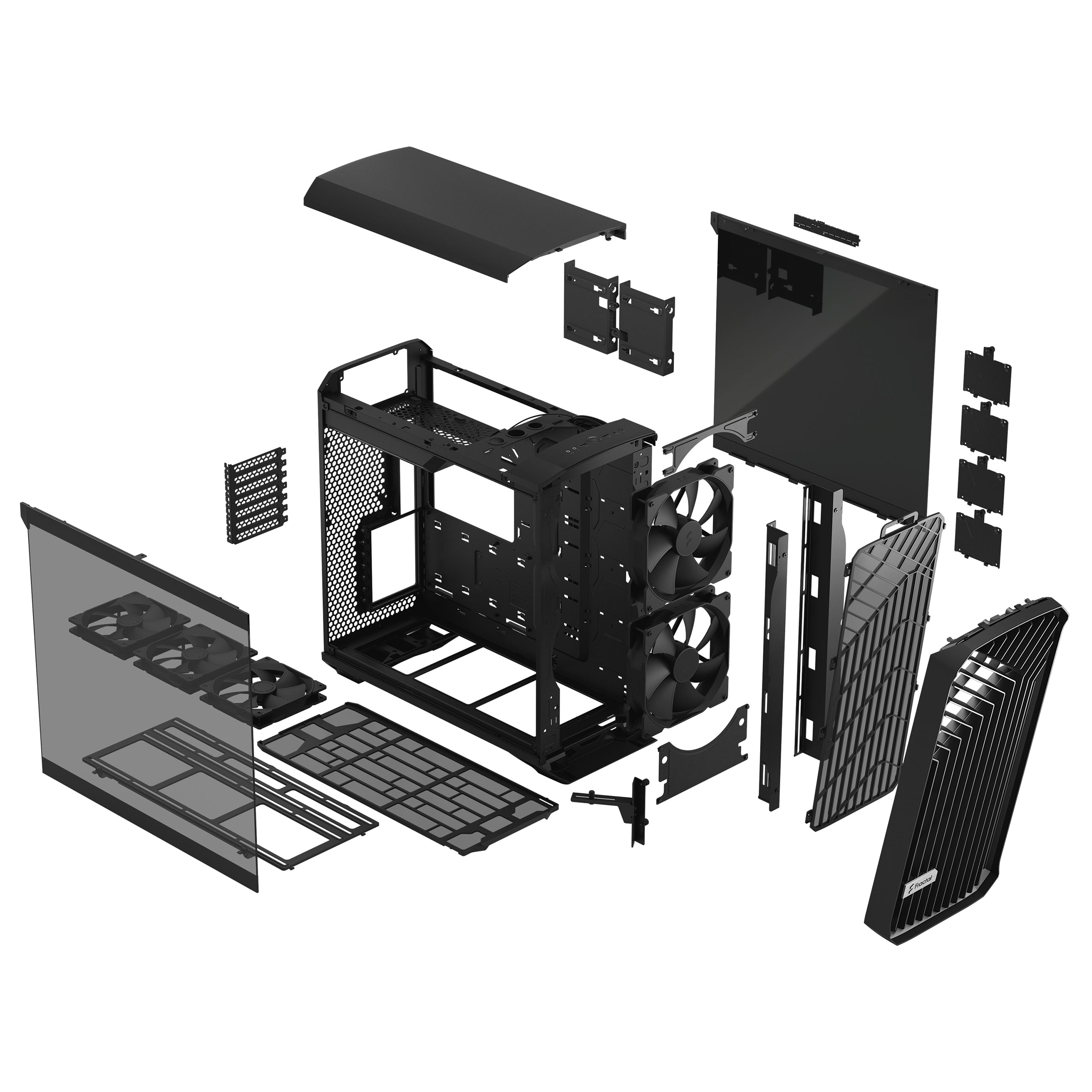 FRACTAL DESIGN Torrent Black TG Light Tint