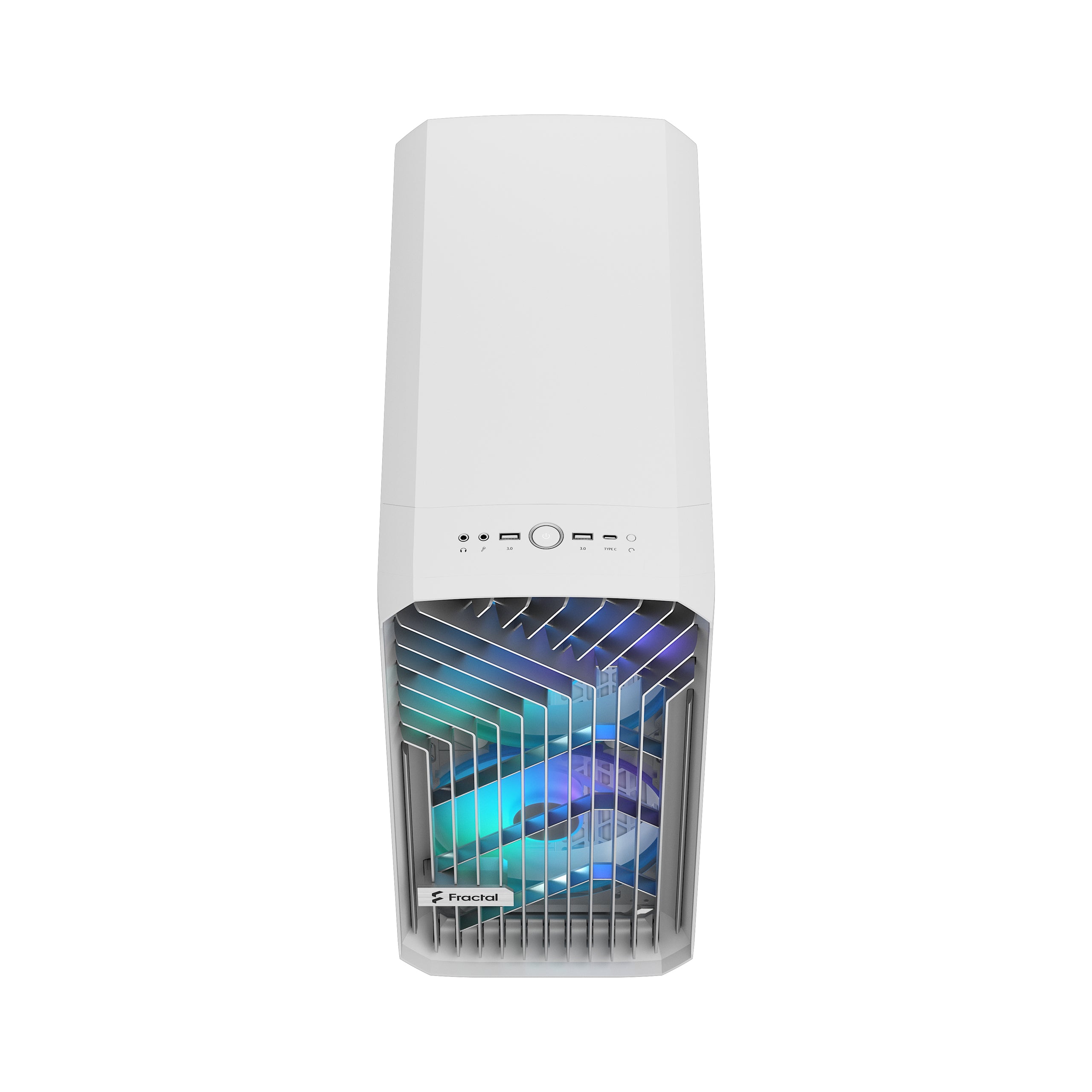 FRACTAL DESIGN Torrent Compact RGB White TG Clear tint