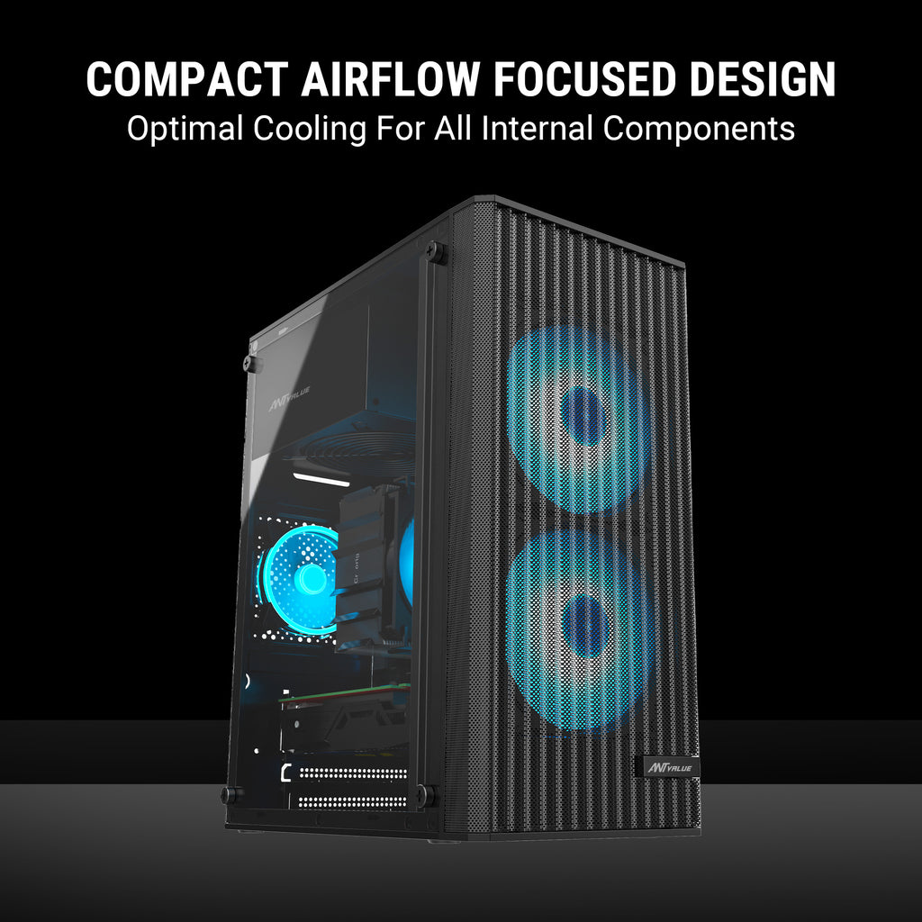 Ant Value Chassis VM10 Black ( Chassis Without Power Supply ) Black