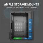 Ant Value Chassis VM10 Black ( Chassis Without Power Supply ) Black
