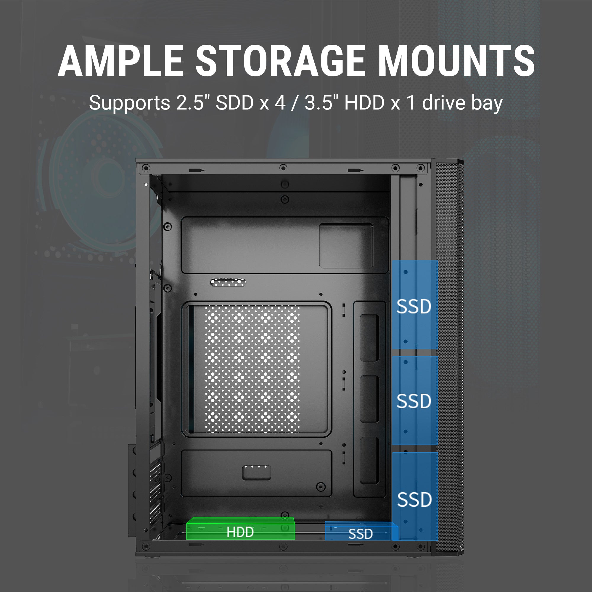Ant Value Chassis VM10 Black ( Chassis Without Power Supply ) Black