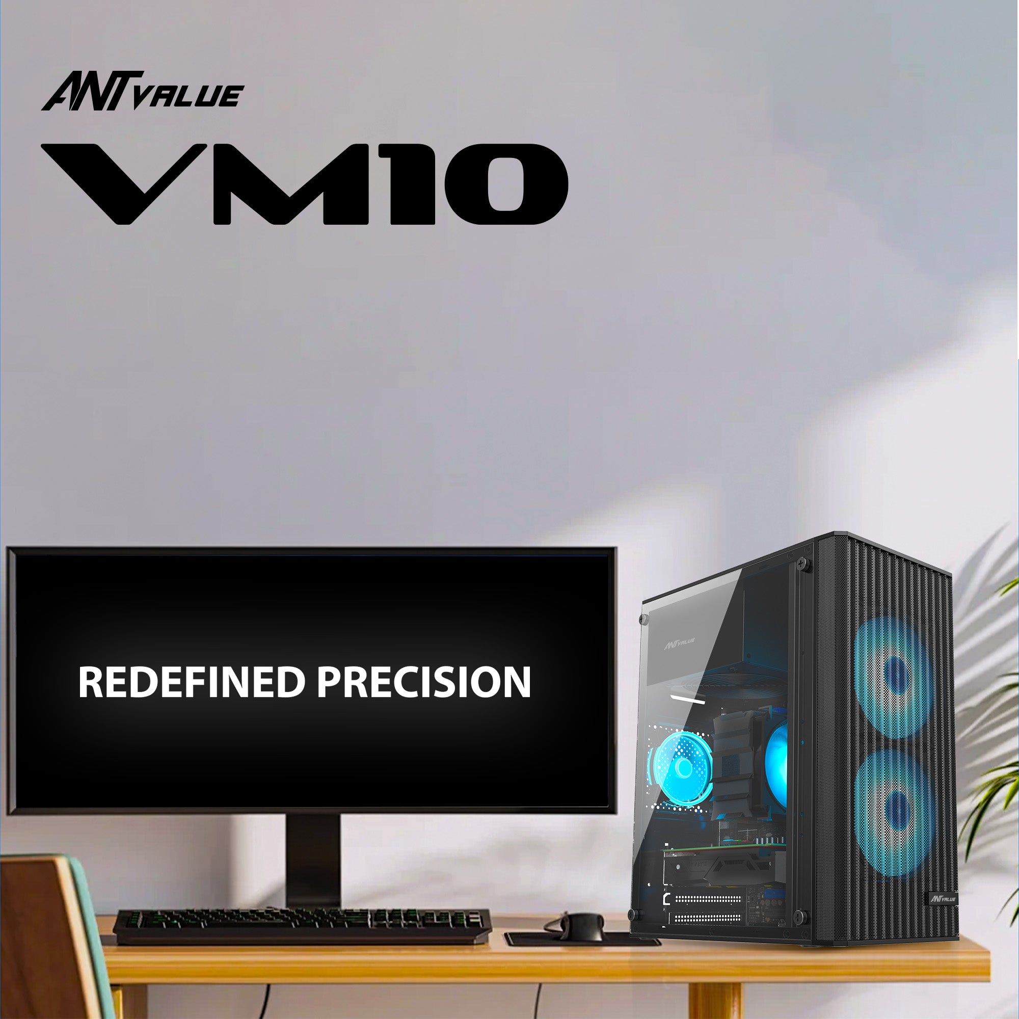 Ant Value Chassis VM10 Black ( Chassis Without Power Supply ) Black