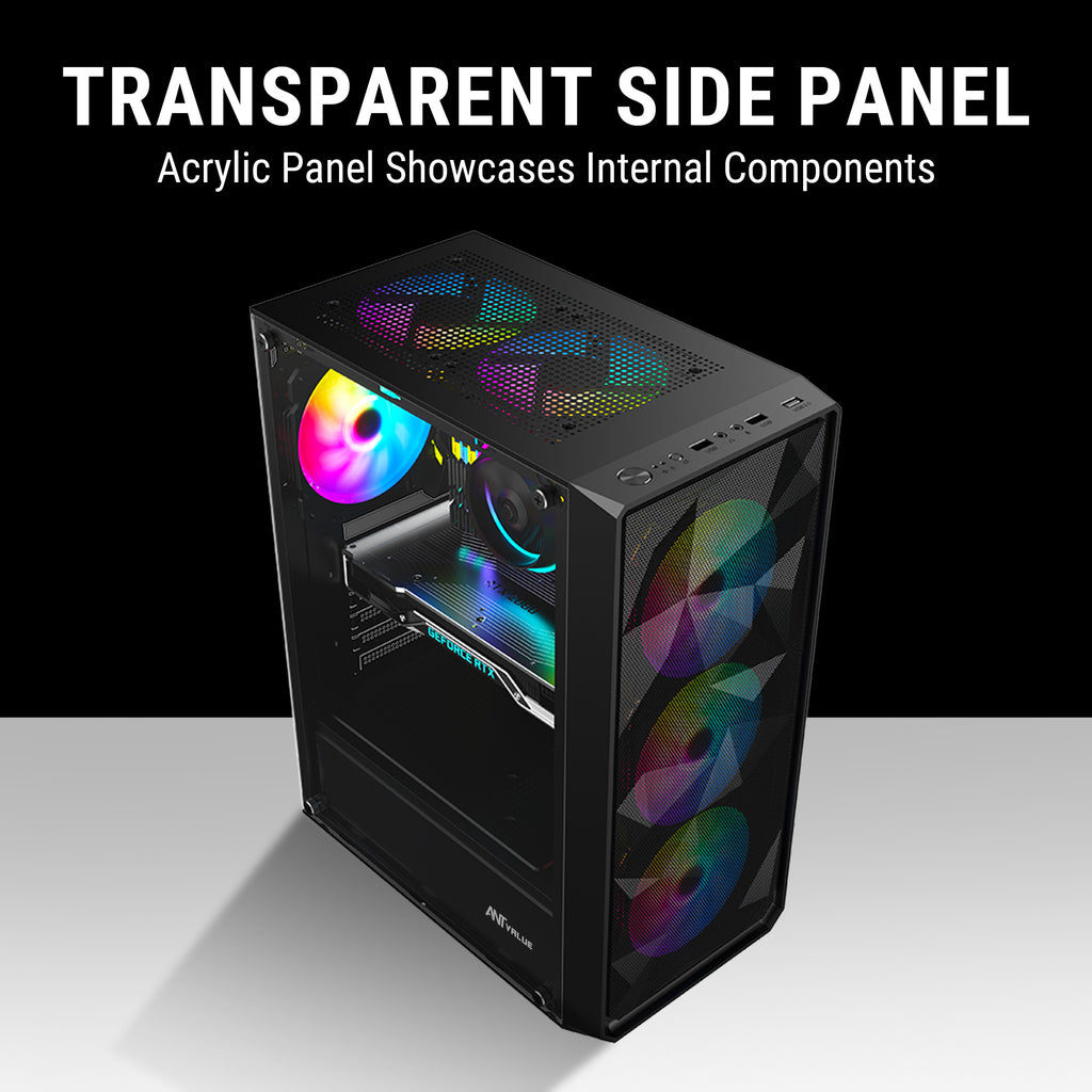 Ant Value Chassis VM41 Black ( Chassis Without Power Supply )