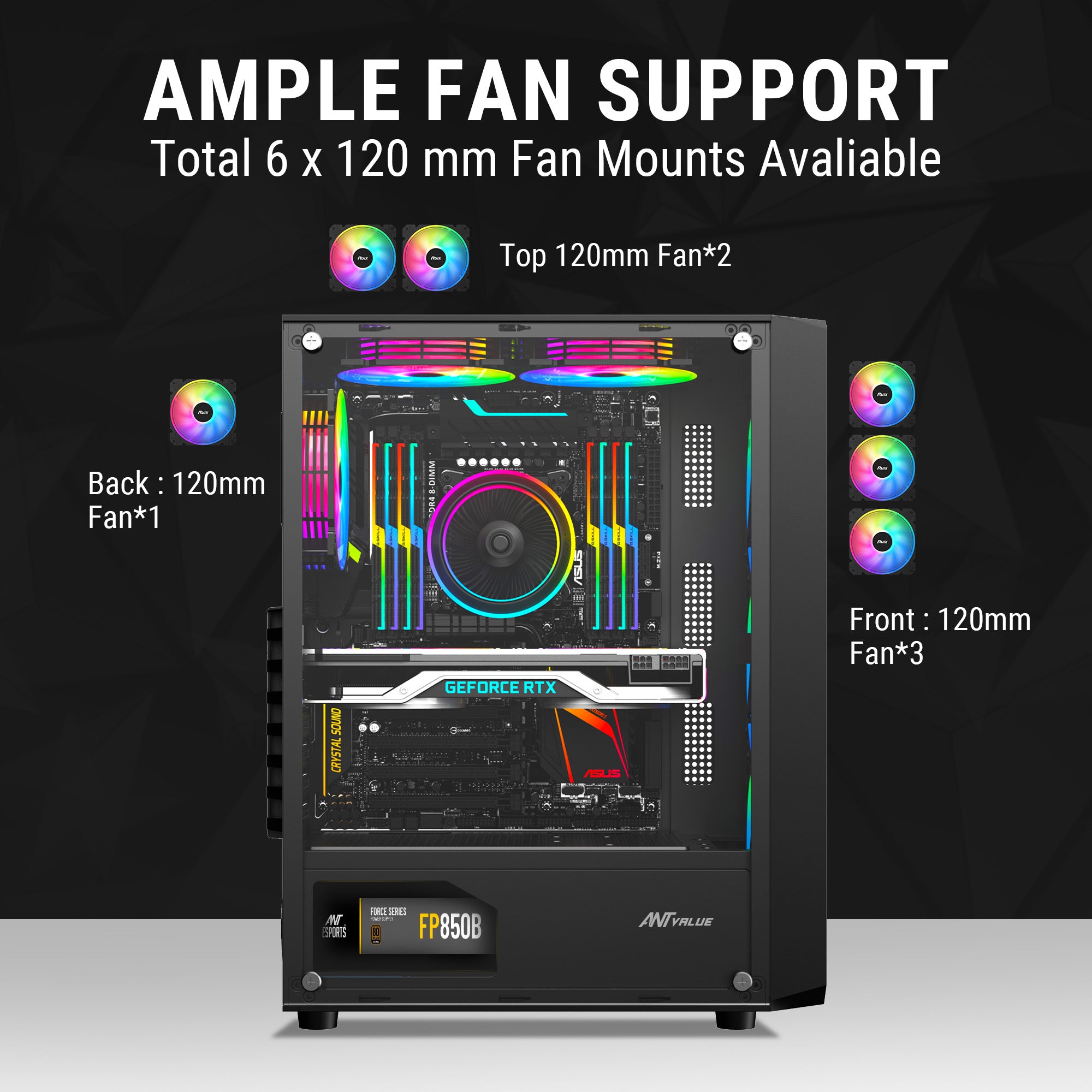 Ant Value Chassis VM41 Black ( Chassis Without Power Supply )