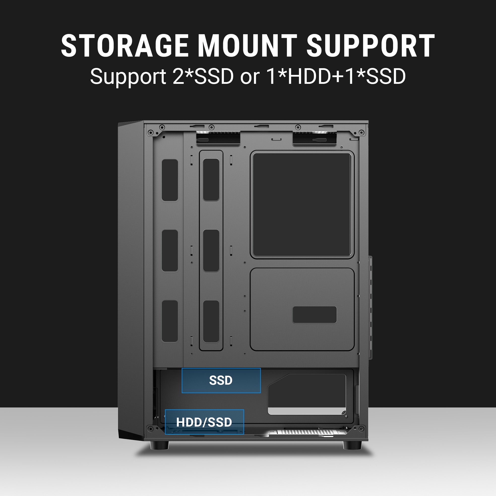Ant Value Chassis VM41 Black ( Chassis Without Power Supply )