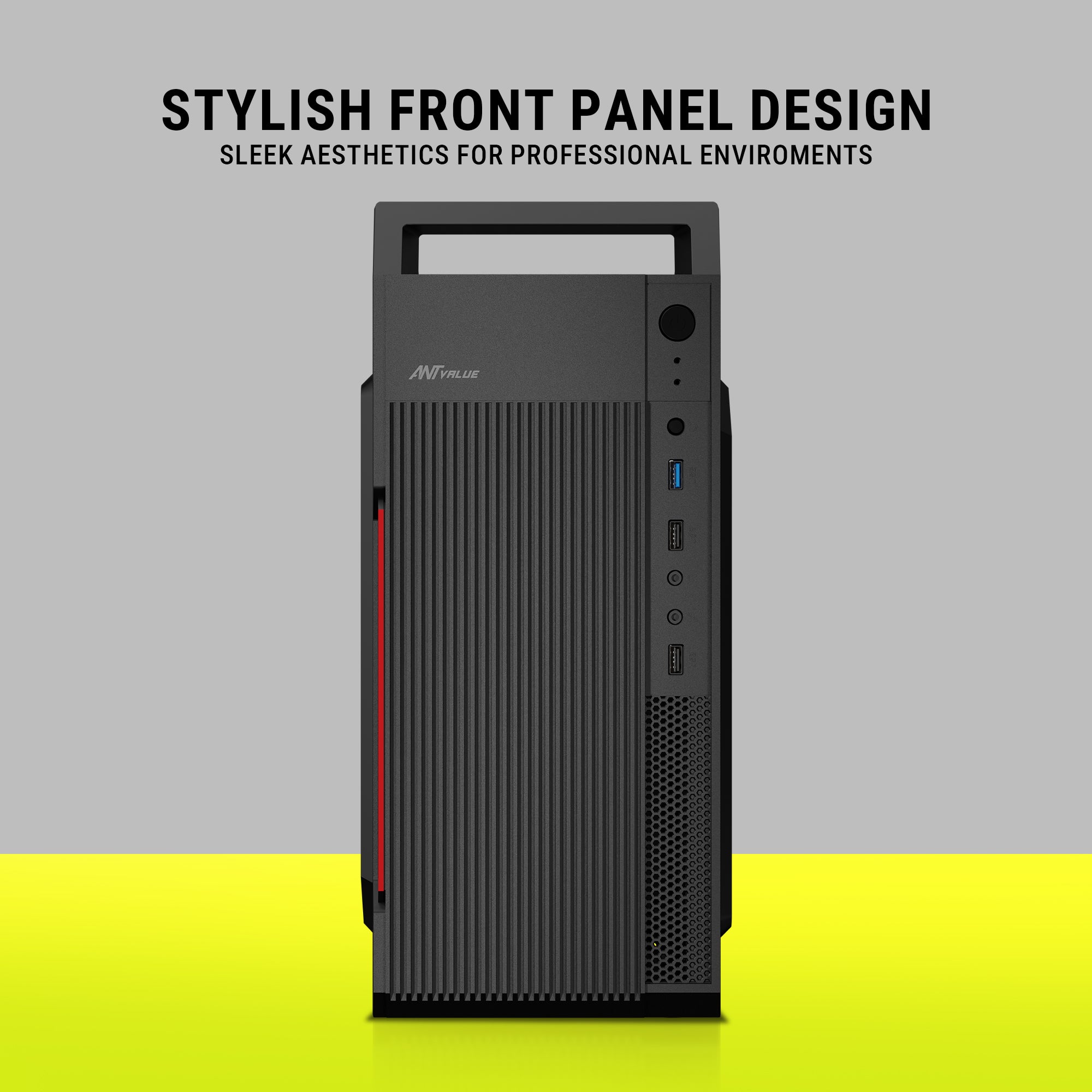 ANT ESPORTS CABINET WITH POWER SUPPLY BLACK - VM5P