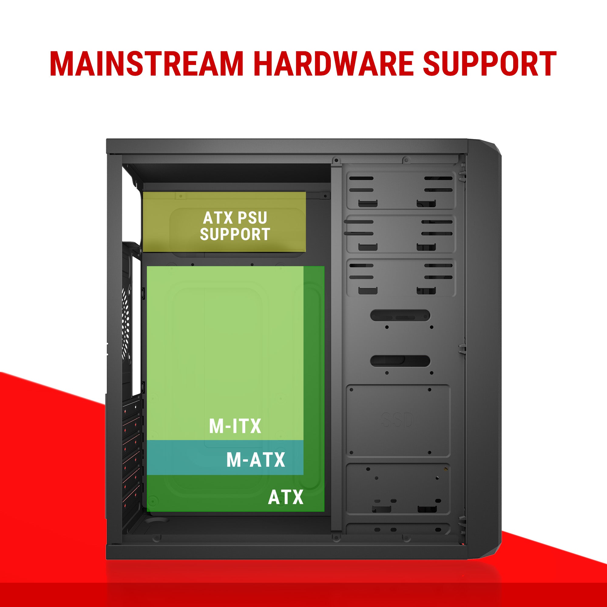 Ant Value Chassis X1 ( Chassis Without Power Supply ) Black