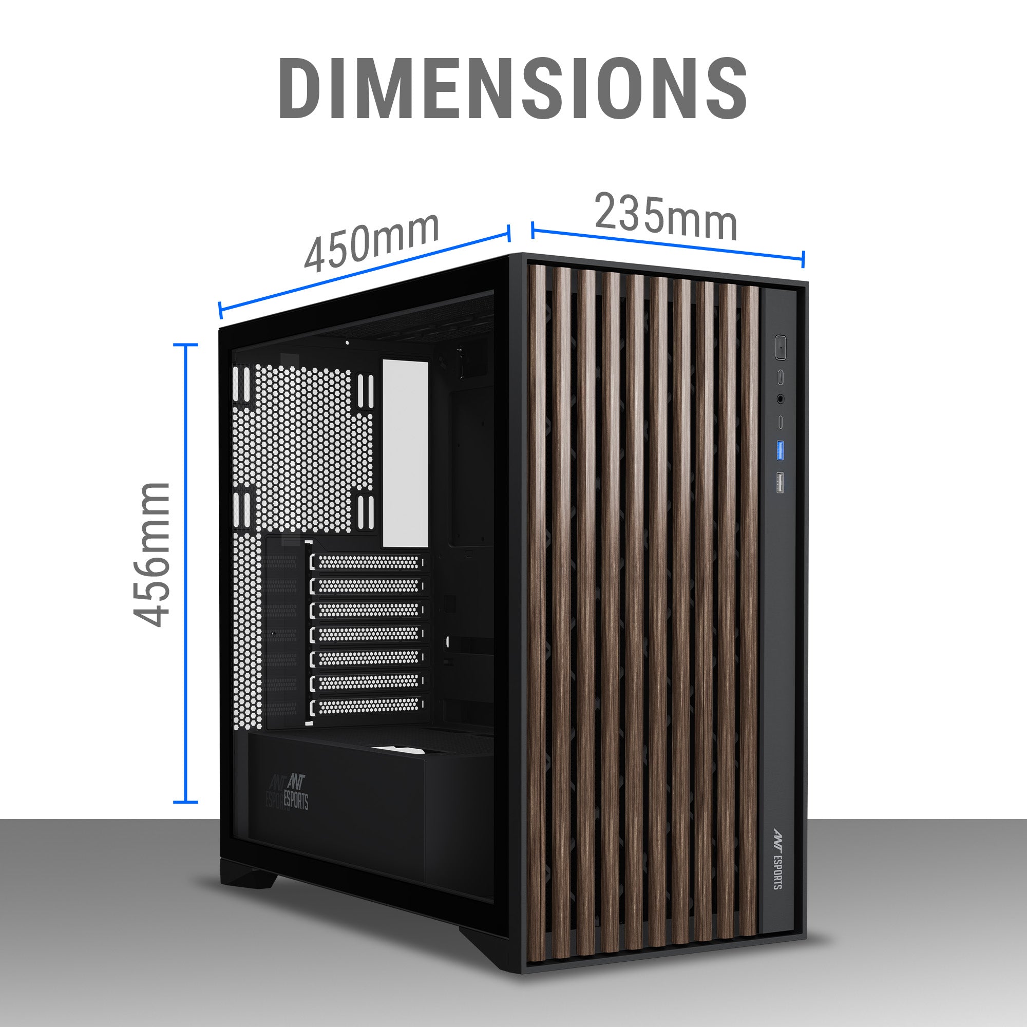 Ant Esports Chassis ZEN WOOD C3 ( Chassis Without Power Supply )