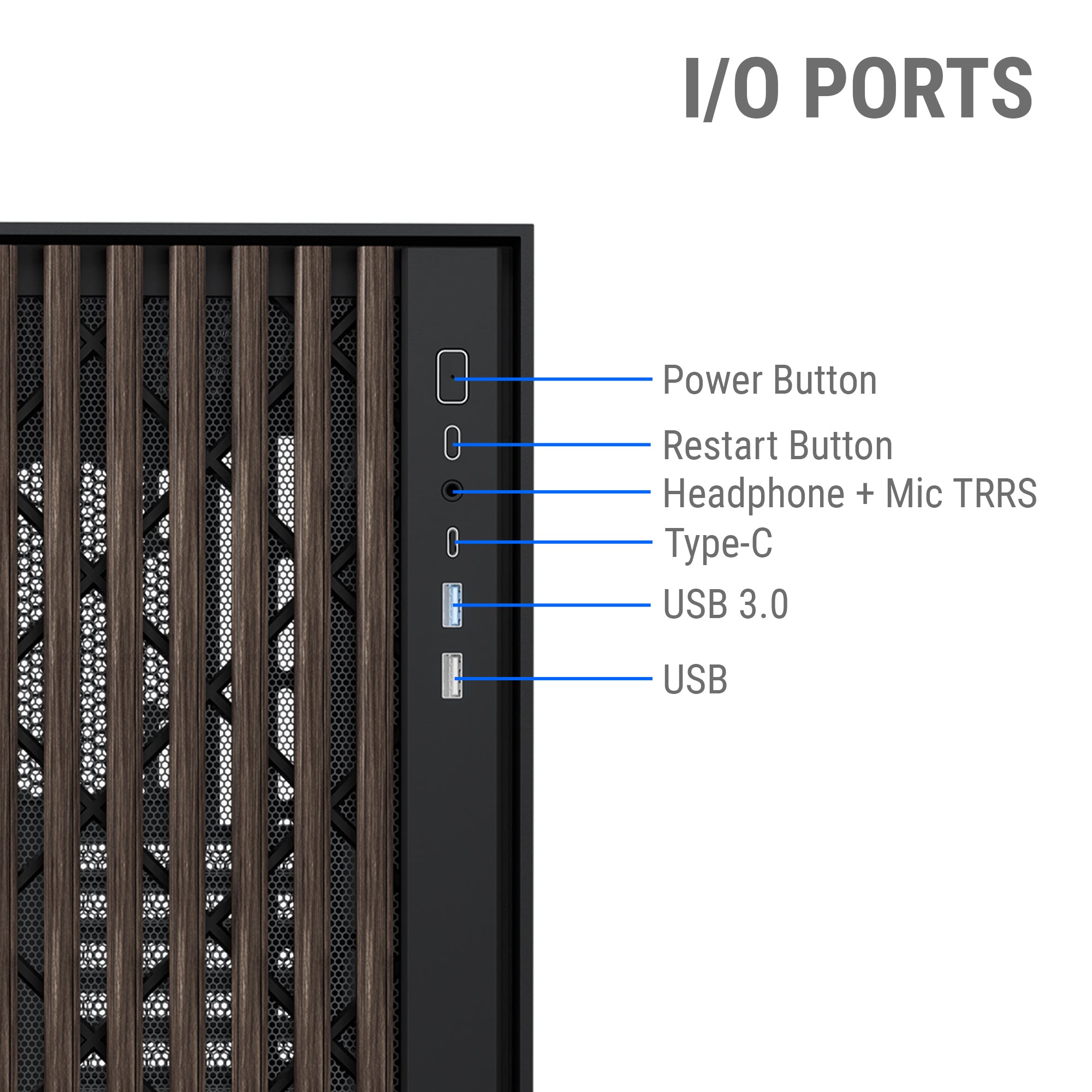 Ant Esports Chassis ZEN WOOD C3 ( Chassis Without Power Supply )