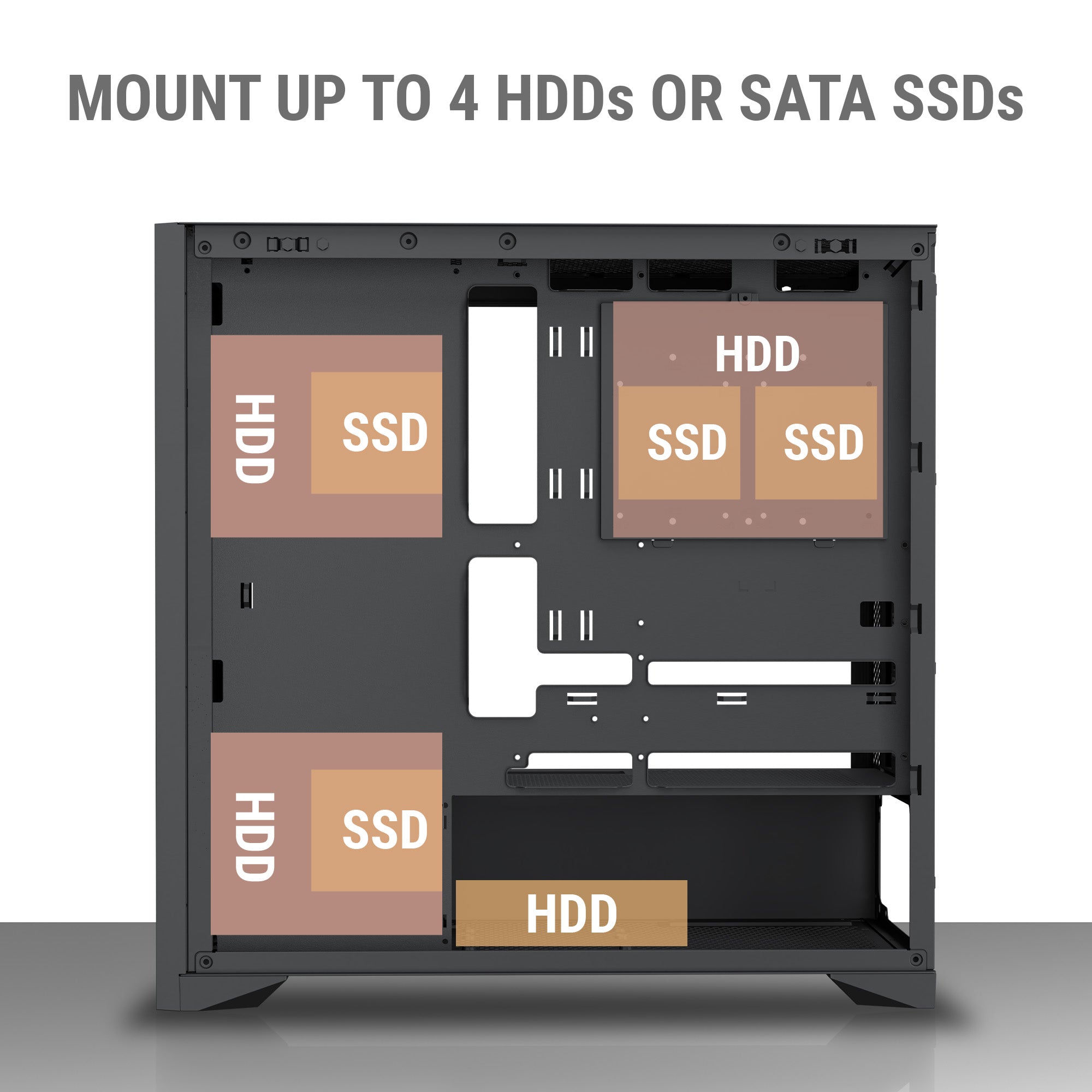 Ant Esports Chassis ZEN WOOD C3 ( Chassis Without Power Supply )