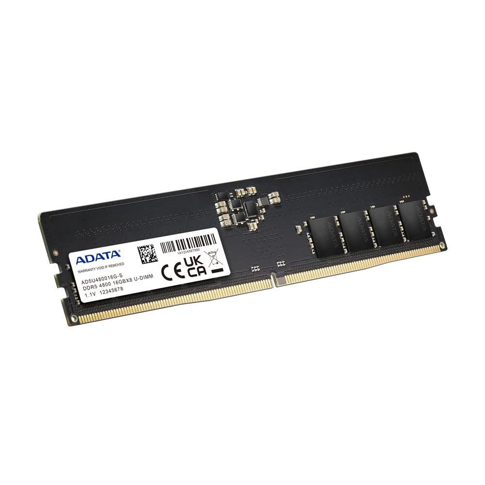 ADATA Premier 16GB 4800MHz U-DIMM DDR5 Desktop Memory BLACK - Pakshal Impex