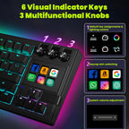 ANT EPSORTS –WIRED RGB STREAM DECK MECHANICAL KEYBOARD BLACK – APEX 400 - Pakshal Impex