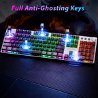 ANT ESPORTS - 3 IN 1 WIRELESS RGB MECHANICAL KEYBOARD FULL SIZE BROWN SWITCH BLACK - MK4400 PRO - Pakshal Impex