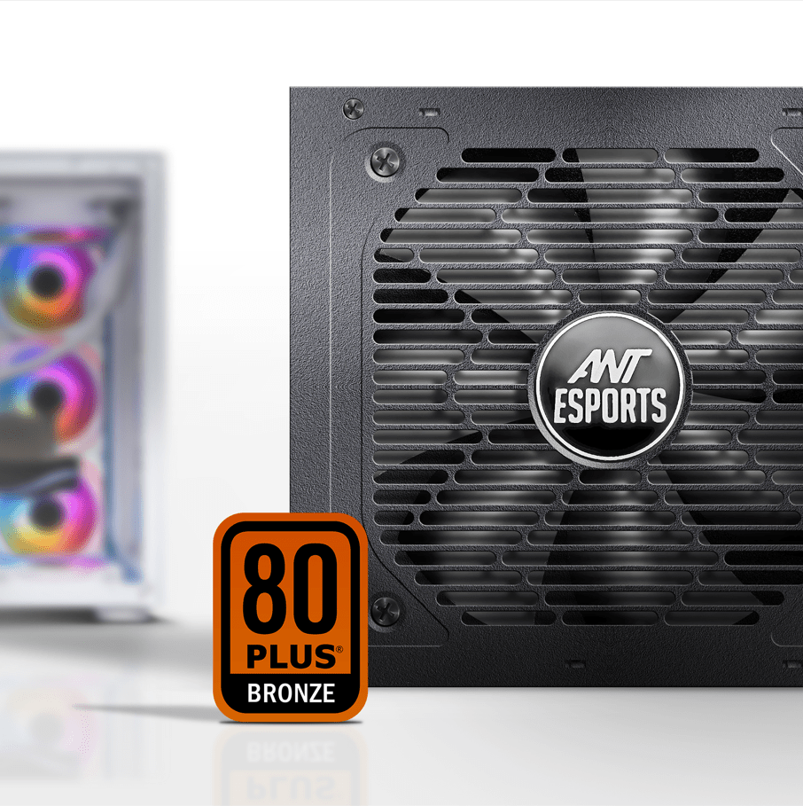 ANT ESPORTS 80+ BRONZE 550WATTS SMPS BLACK - RX550 - Pakshal Impex