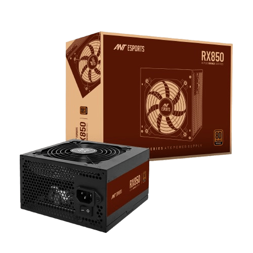 ANT ESPORTS 80+ BRONZE 850WATTS SMPS BLACK - RX850 - Pakshal Impex