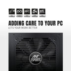 ANT ESPORTS 80+ BRONZE 850WATTS SMPS BLACK - RX850 - Pakshal Impex