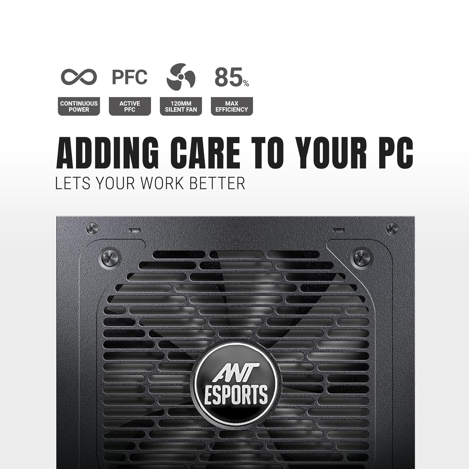 ANT ESPORTS 80+ GOLD 550 WATTS SMPS - FG550V2 - Pakshal Impex