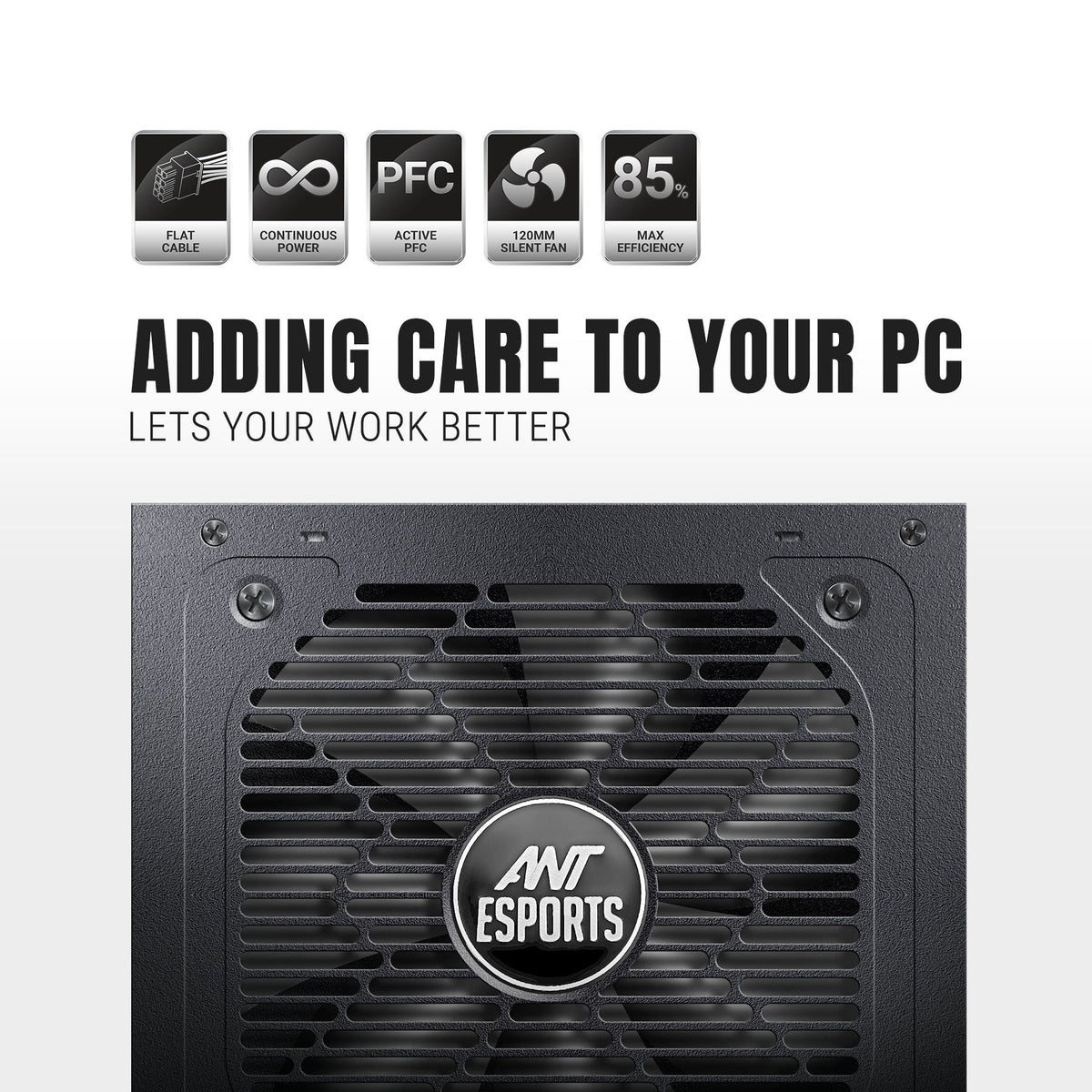 ANT ESPORTS 80+ GOLD 750 WATTS SMPS - FG750V2 - Pakshal Impex