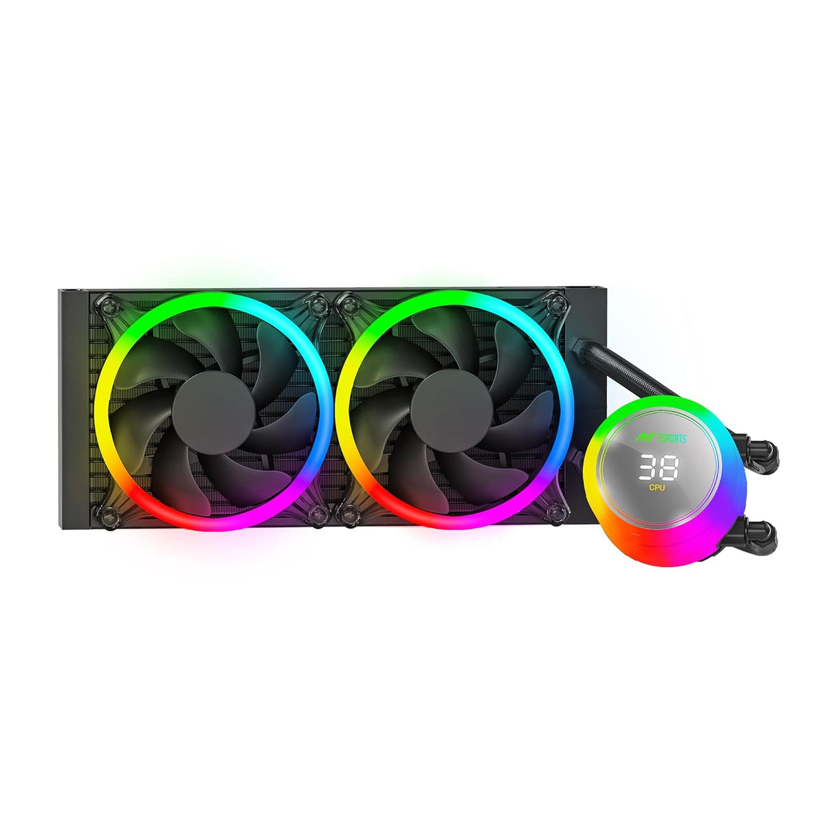 ANT ESPORTS ARGB COOLER BLACK - ICECHROMA 240 - Pakshal Impex