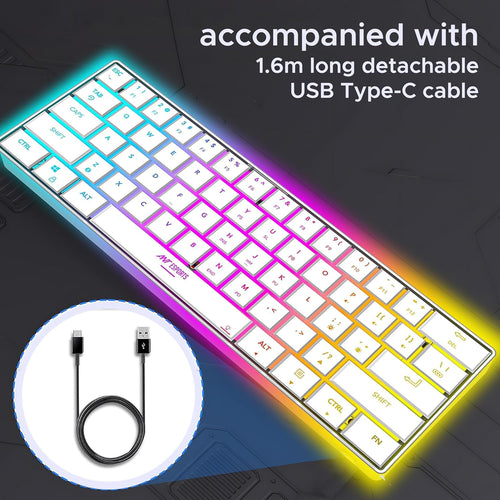ANT ESPORTS BLUETOOH WIRELESS RGB GAMING KEYBOARD WHITE – MK1500 - Pakshal Impex