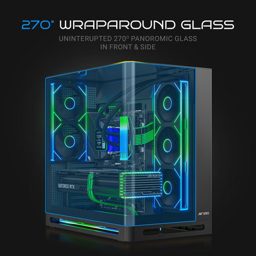 ANT ESPORTS CABINET BLACK - CRYSTAL ARC PRO - Pakshal Impex