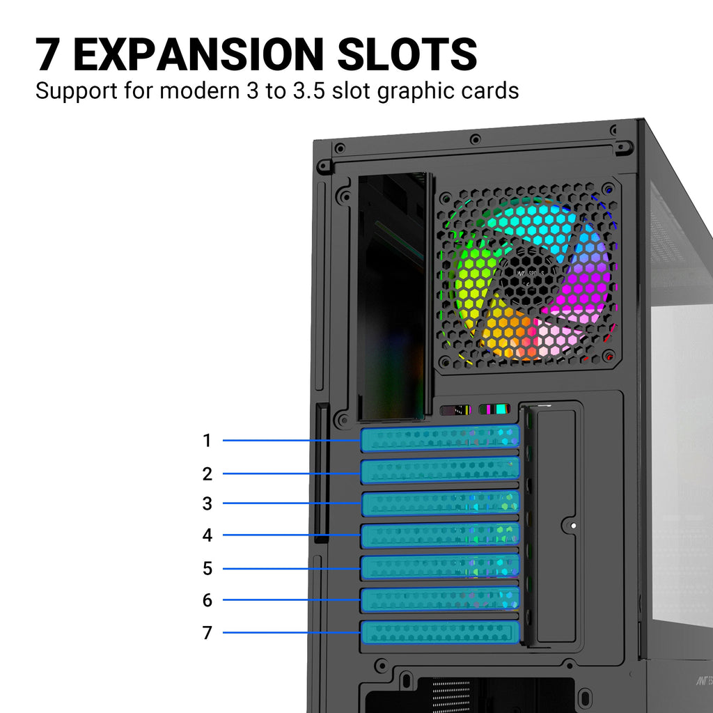 ANT ESPORTS CABINET BLACK - CRYSTAL Z3 - Pakshal Impex