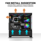 ANT ESPORTS CABINET BLACK - CRYSTAL Z3 - Pakshal Impex