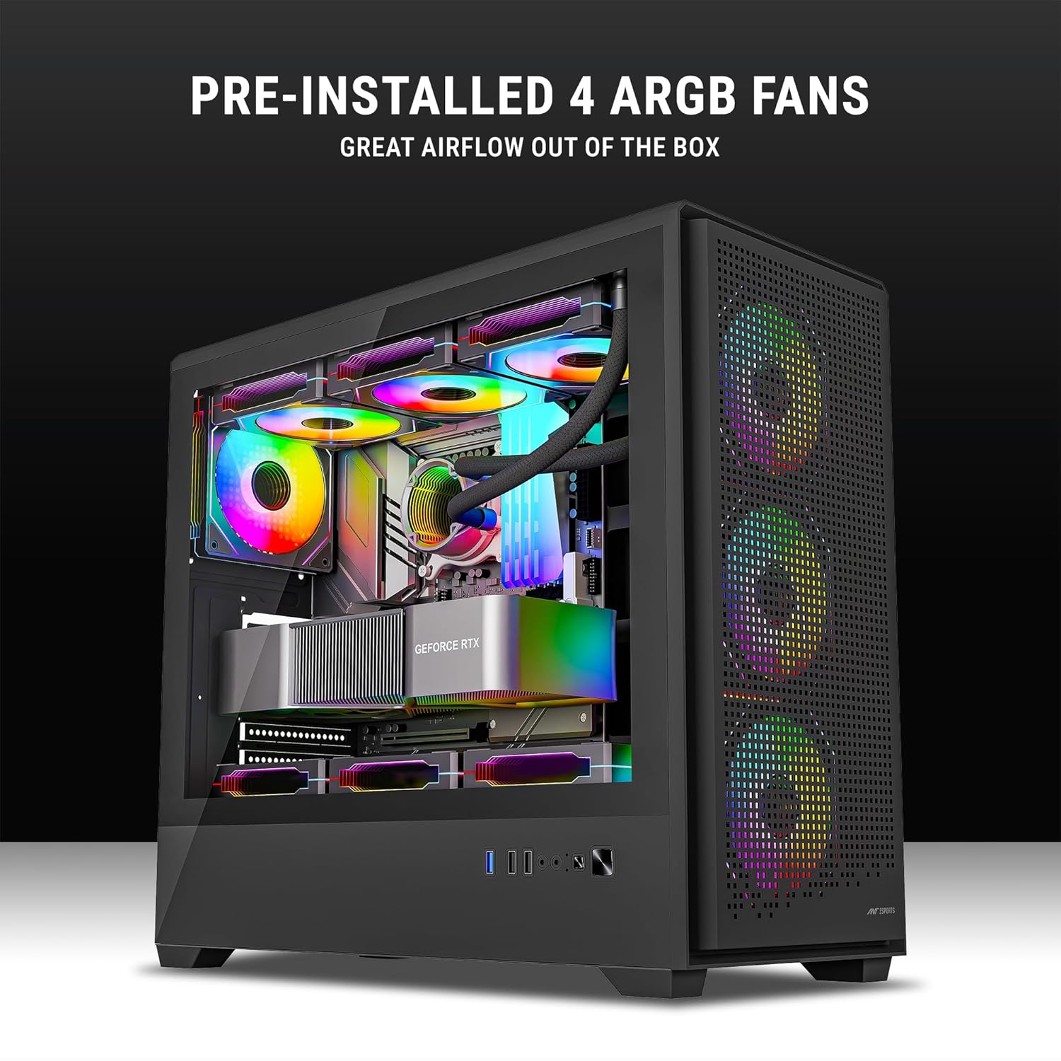 ANT ESPORTS CABINET BLACK - EVO360 LITE - Pakshal Impex