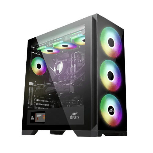 ANT ESPORTS CABINET BLACK - ICE 590 TG - Pakshal Impex