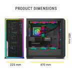 ANT ESPORTS CABINET BLACK - MESHX 360 - Pakshal Impex