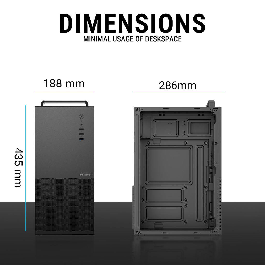 ANT ESPORTS CABINET BLACK - Si28 - Pakshal Impex