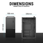 ANT ESPORTS CABINET BLACK - Si28 - Pakshal Impex
